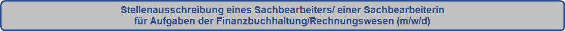 Sachbearbeiter FIBU